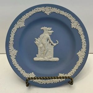 Wedgwood Jasperware Blue Plate Seasons - 6 1/2 Inch Flawless.